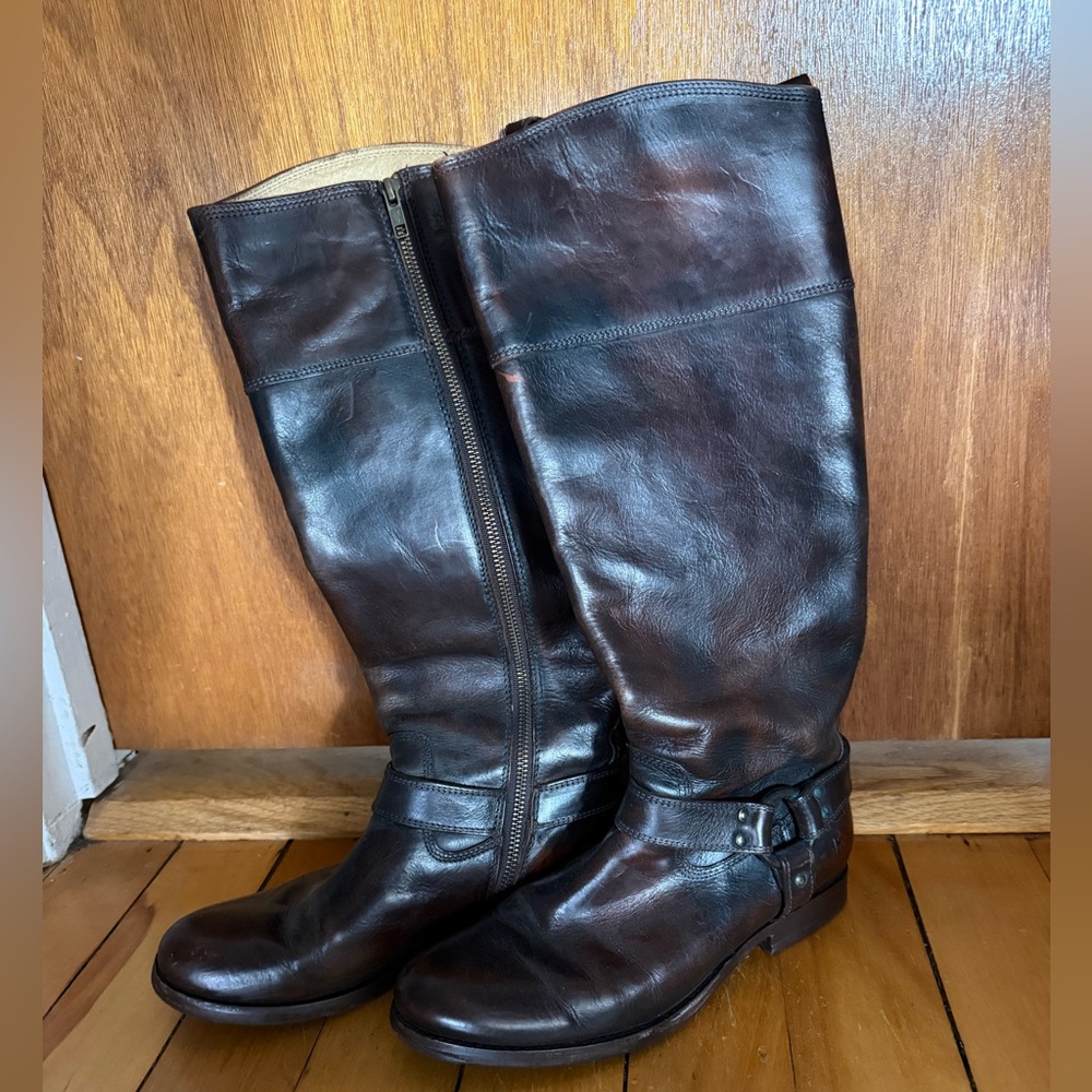 Frye 76929 Melissa Harness Leather Riding Boot